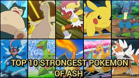 ash's top 10 strongest pokemon.